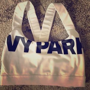 Ivy Park Black + White Logo Sports Bra - New